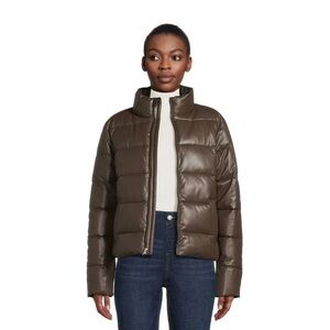 Time and Tru Brown Puffer Jacket